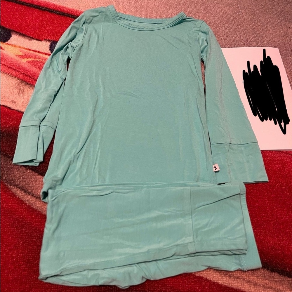 Birdie Bean light teal bamboo pajamas